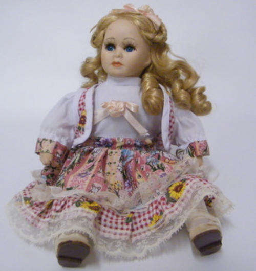 Ceramic Doll and Cloth Doll (ex Decor Shop) 32cm tall - Lovely!!!