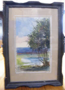 Arthur Gully RS Original Watercolour in ornate moulded frame, dated 1921 (no 3)- Stunning!