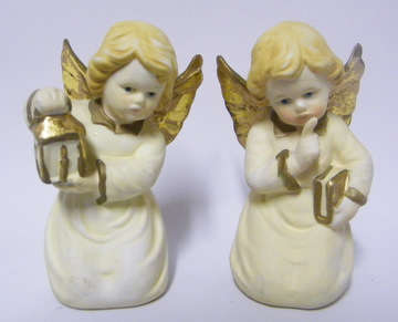 2 Figures of Angels (11cm tall) - Delightful!