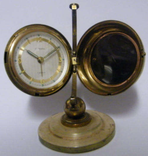Europa -7 Jewels Alarm Clock (Germany) as a World Globe (10.5cm tall)- Unusual! R1 N/R!!!