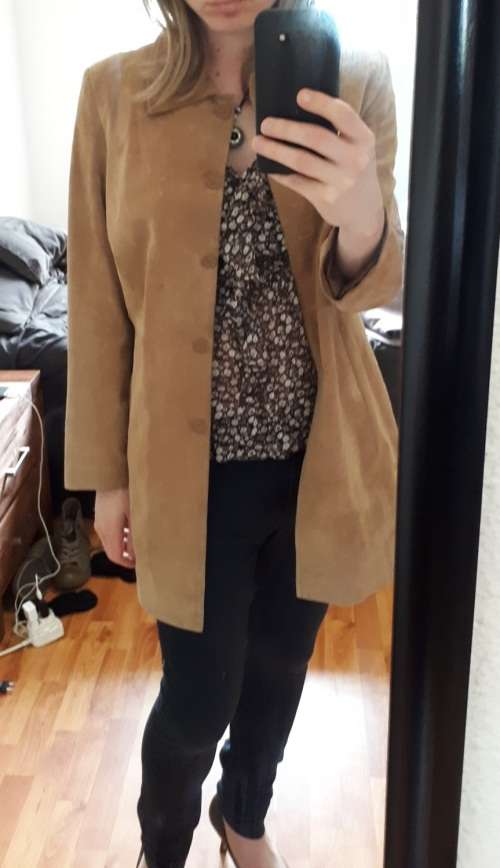 Genuine Pig Suede Jacket