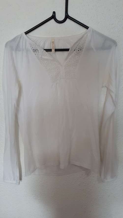 White Rare Earth boho top
