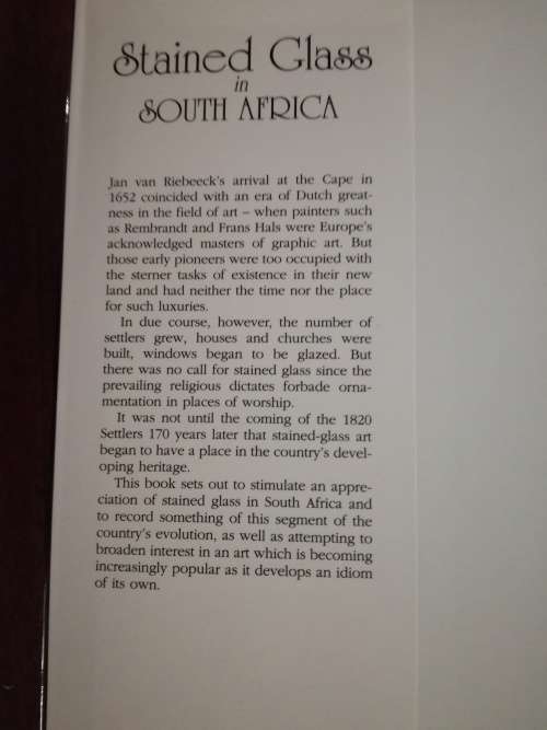 STAINED GLASS IN SOUTH AFRICA - John Oxley