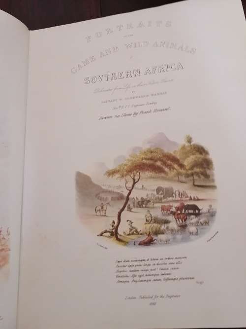 PORTRAITS OF GAME AND WILD ANIMALS OF SOUTHERN AFRICA - Captain w Cornwallis Harris