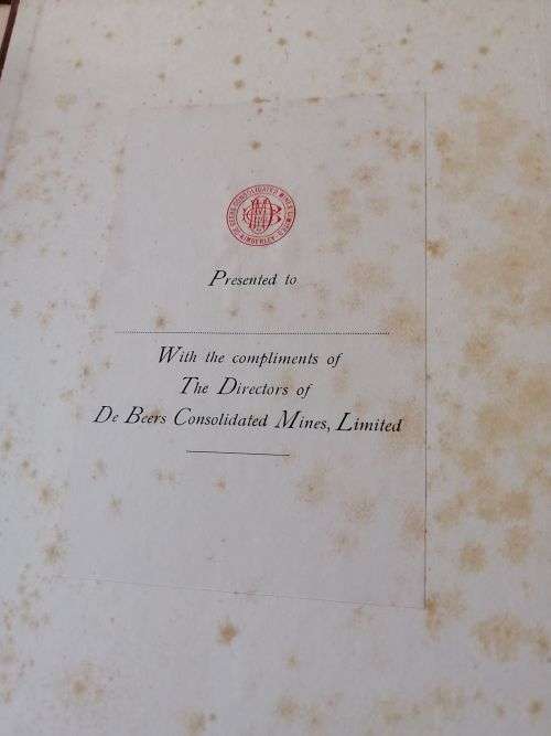 THE STORY OF DE BEERS - Hedley A Chilvers