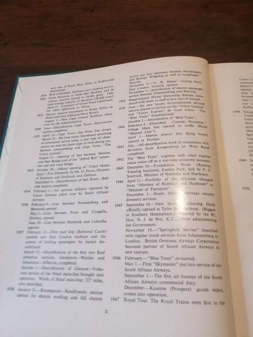 A CENTURY OF TRANSPORT 1860-1960 - A Record of Achievement of the SA Rail, Road, Air, Harbour