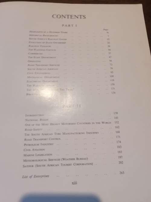 A CENTURY OF TRANSPORT 1860-1960 - A Record of Achievement of the SA Rail, Road, Air, Harbour