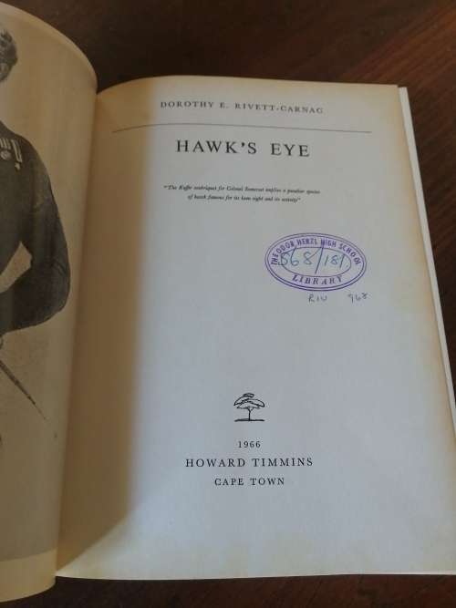 HAWK`S EYE - DE Rivett-Carnac