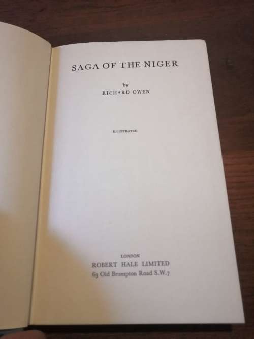 SAGA OF THE NIGER - Richard Owen