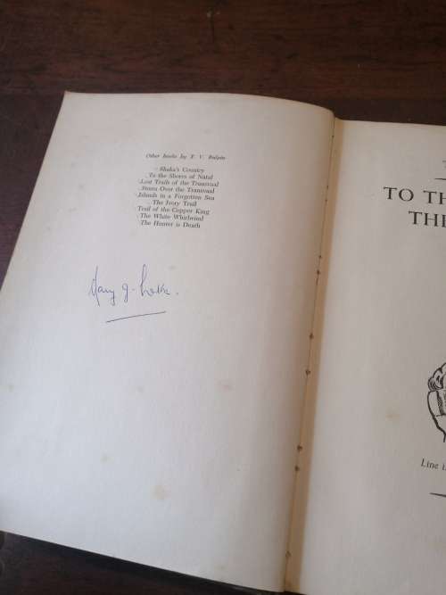 TO THE BANKS OF THE ZAMBEZI - TV Bulpin *first edition