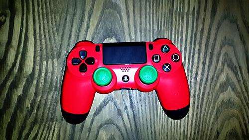 Red PS4 DS4 controller