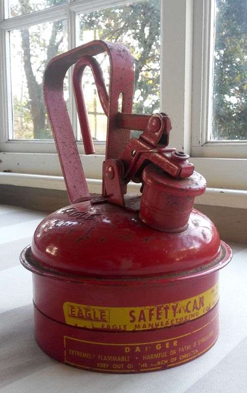 Vintage Eagle Safety Petrol Can