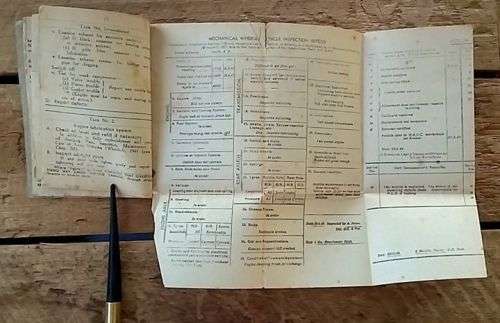 1941 Stamped WW2 Issue - Inspection, Maintenance and Care of Army Vehicles (Wheeled)