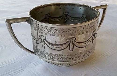Antique Martin, Hall & Co. Silver Plate Milk Jug and Sugar Bowl