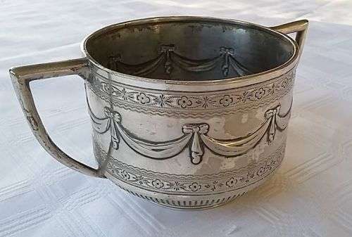 Antique Martin, Hall & Co. Silver Plate Milk Jug and Sugar Bowl