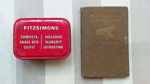 1st Edition Fitzsimons 'Snakes' (1929) and Original Fitzsimons Snake Bite Tin