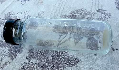 Vintage Glass Everflow Glass Babies Bottle with Original Lid Made in USA