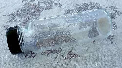 Vintage Glass Everflow Glass Babies Bottle with Original Lid Made in USA