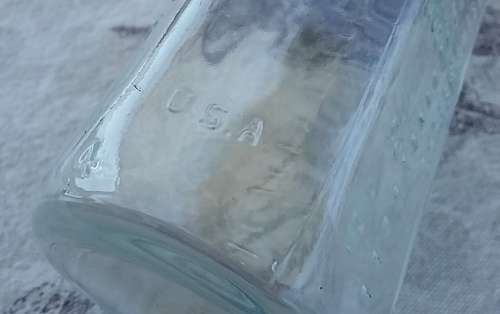 Vintage Glass Everflow Glass Babies Bottle with Original Lid Made in USA