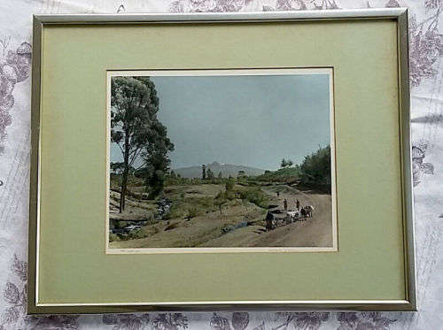 TWO ORIGINAL Hand-coloured Arthur Firman Photographs of Kenya Circa. 1950s