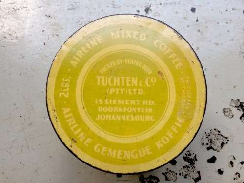 Vintage AIRLINE MIXED COFFEE Tin