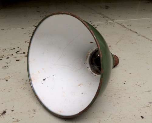 *RESERVED DONALD* VINTAGE STUDIO ENAMEL LIGHT WITH FIXTURE