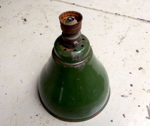 *RESERVED DONALD* VINTAGE STUDIO ENAMEL LIGHT WITH FIXTURE