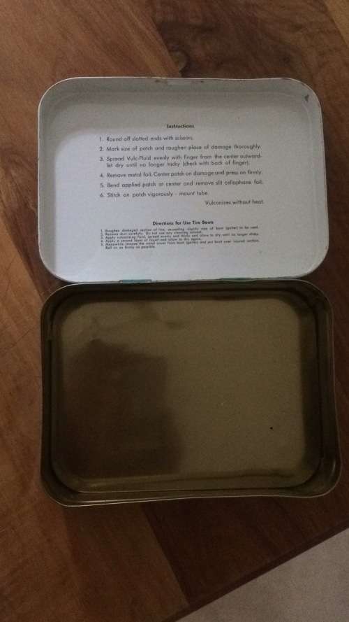 ORIGINAL 1980's *MADE IN WESTERN GERMANY* REMA TIP TOP TYRE PUNCTURE TIN