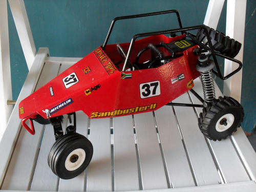 PRESSED METAL 'BUSTER TOYS' SANDBUSTER II DUNE BUGGY (STRIKE TOYS)