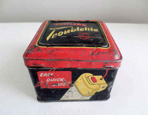 VINTAGE PHILIPS TROUBLELITE TIN