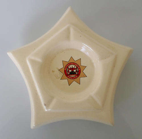 BOPHUTHATSWANA POLICE FORCE ASH TRAY (APARTHEID)(AWB)(HOMELAND)(TRANSKEI-CISKEI)
