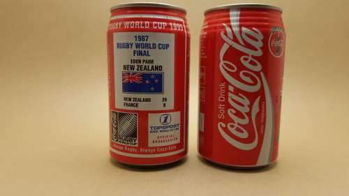 Sealed 87 W-Cup Final Score Coke can