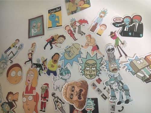 35 pcs Rick & Morty Waterproof Decal Stickers for Notebook Skateboard Motorcycle Luggage Car Fridge