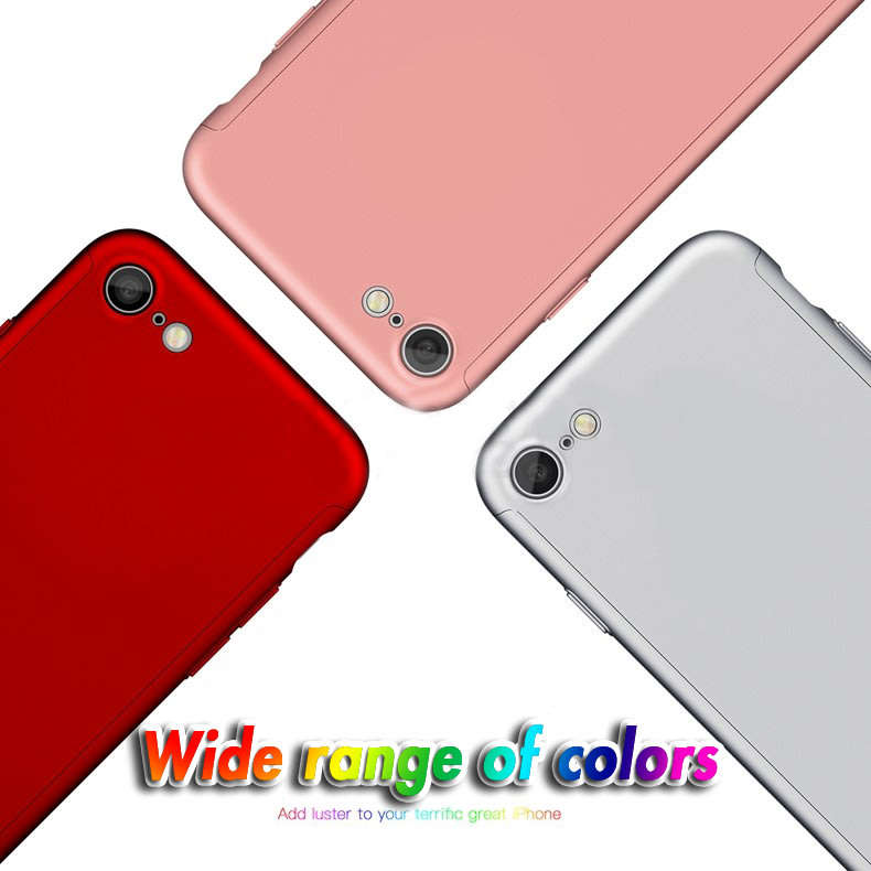 360° Fitted Case | 360 Degree Triple Layer Protection | for  iPhone 5 5S SE 6 6S Plus 7 7 Plus
