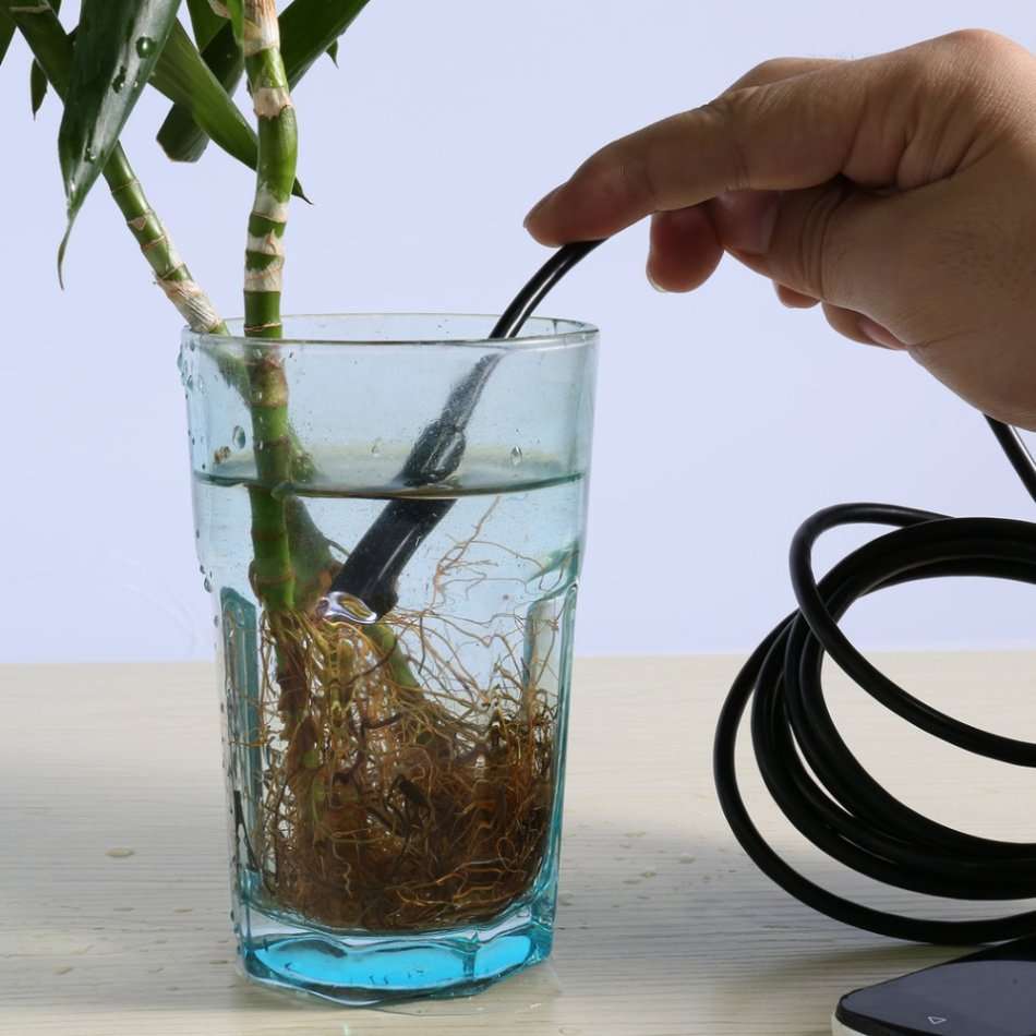 2m 7mm Waterproof Private Eye Camera for Android w/SONY Sensor 720P HD 6 ADJUSTABLE LED LIGHTS