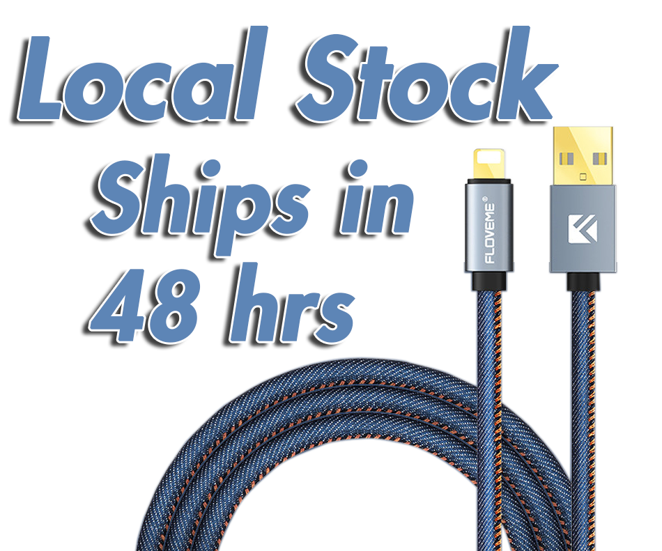 Apple Lightning-to-USB Cable | Durable Denim Design | 18K Gold Plated  | 5V 2.1A | LOCAL STOCK