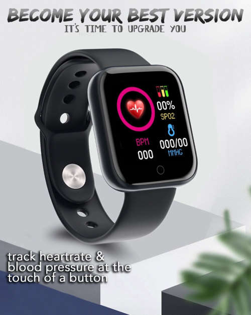 Smart Watch Fitness Tracker For Android | Heart Rate and Blood Pressure Monitor | Shake For Pictures