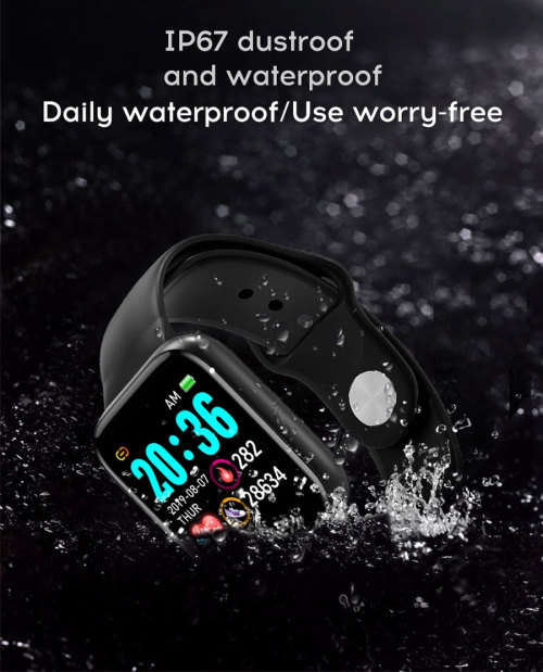 Smart Watch Fitness Tracker For Android | Heart Rate and Blood Pressure Monitor | Shake For Pictures