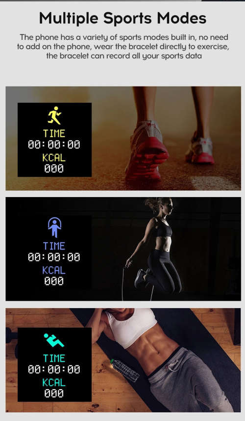 Smart Watch Fitness Tracker For Android | Heart Rate and Blood Pressure Monitor | Shake For Pictures