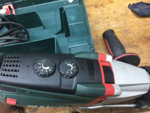 High powered Metabo corded Drill with metabox, for brick walls, steel and wood