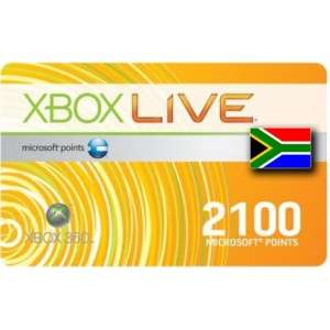 Microsoft Xbox Live 2100 points (Valid for South African Xbox Live accounts)