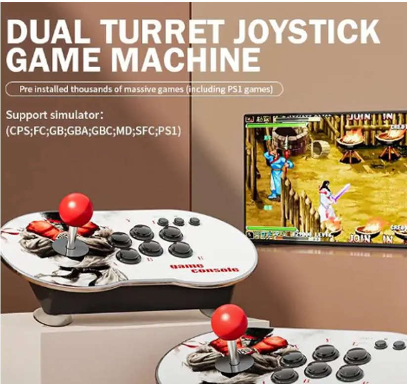 Retro Arcade Game with dual Joystick Controller