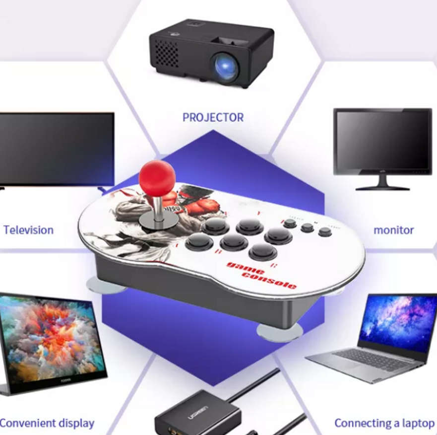 Retro Arcade Game with dual Joystick Controller