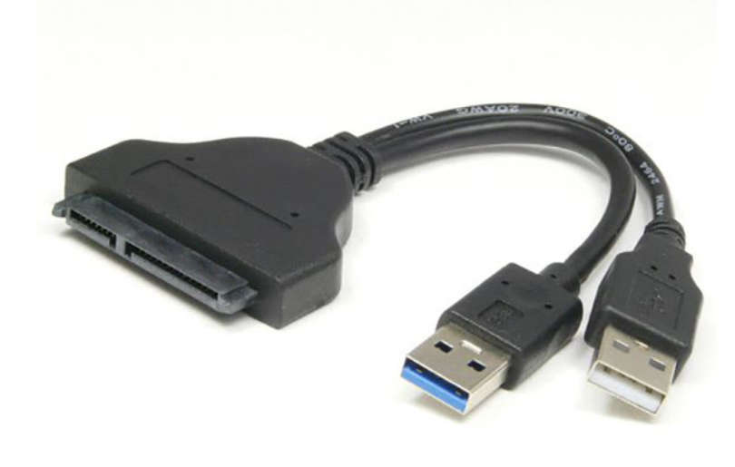 Dual USB 3.0 & USB 2.0 SATA Adapter Cable - Black