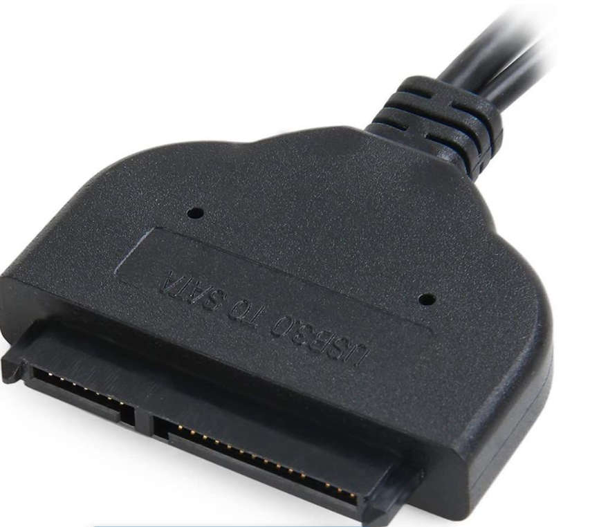 Dual USB 3.0 & USB 2.0 SATA Adapter Cable - Black
