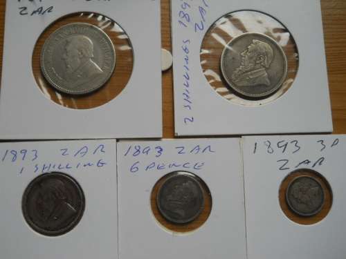 1893 3p/6p/1 shilling/2 shilling/2.5 shilling
