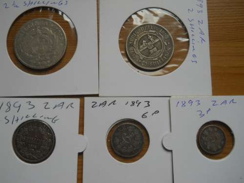 1893 3p/6p/1 shilling/2 shilling/2.5 shilling