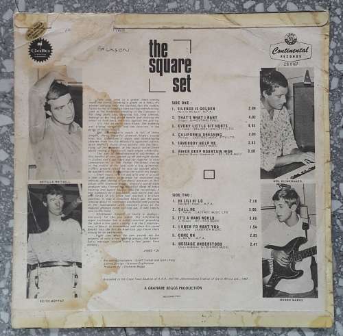 THE SQUARE SET - SILENCE IS GOLDEN Vinyl, LP, Album Country: South Africa Released: 1967