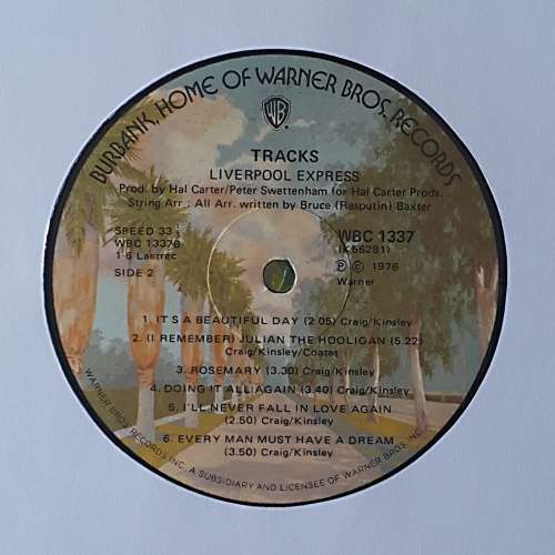 LIVERPOOL EXPRESS - TRACKS Vinyl, LP, Album Country: South Africa Released: 1977