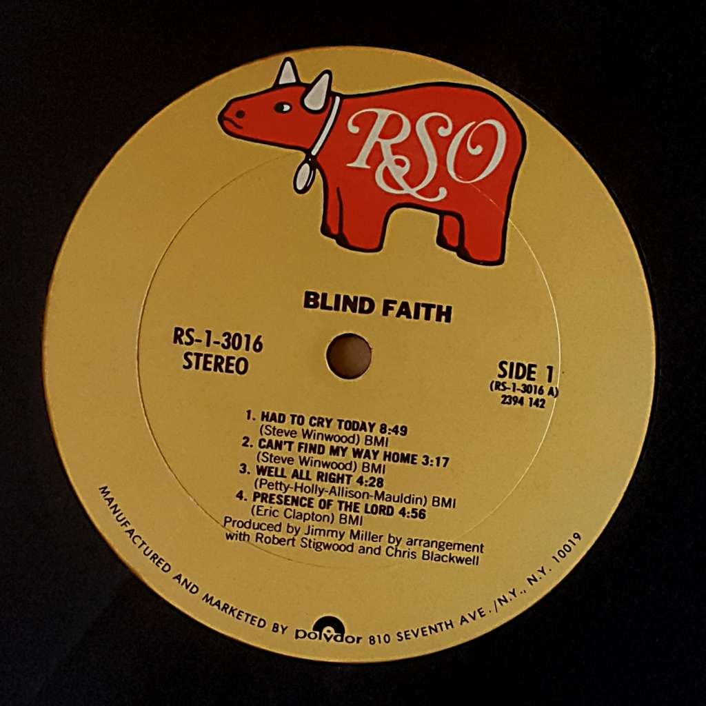 BLIND FAITH - BLIND FAITH Vinyl, LP, Album, Reissue Country: US Released: 1978